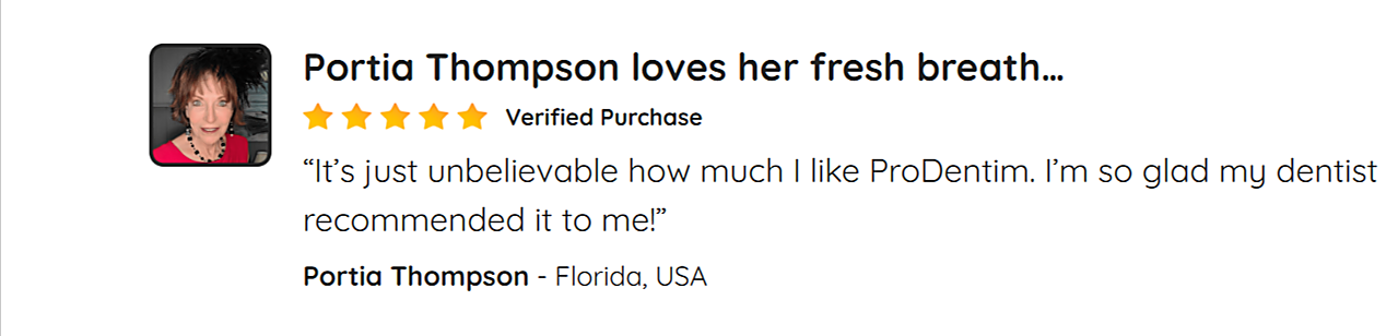 Customer review from Portia Thompson