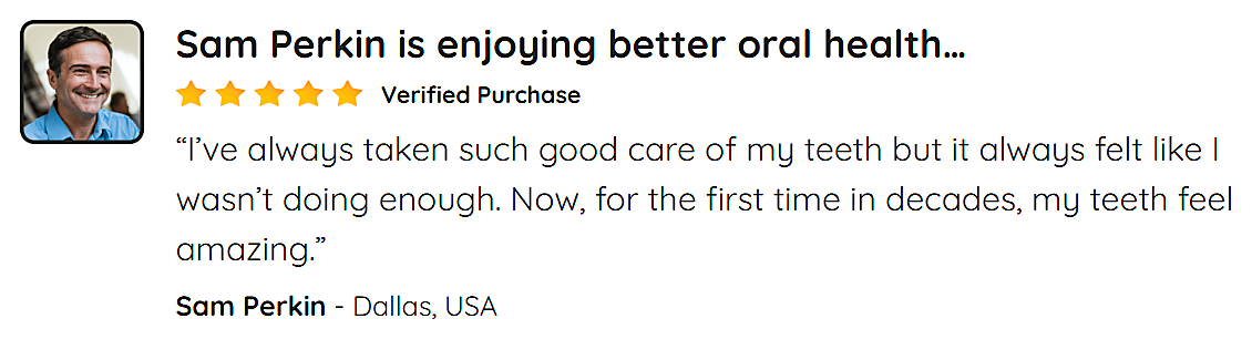 Customer review from Sam Perkin