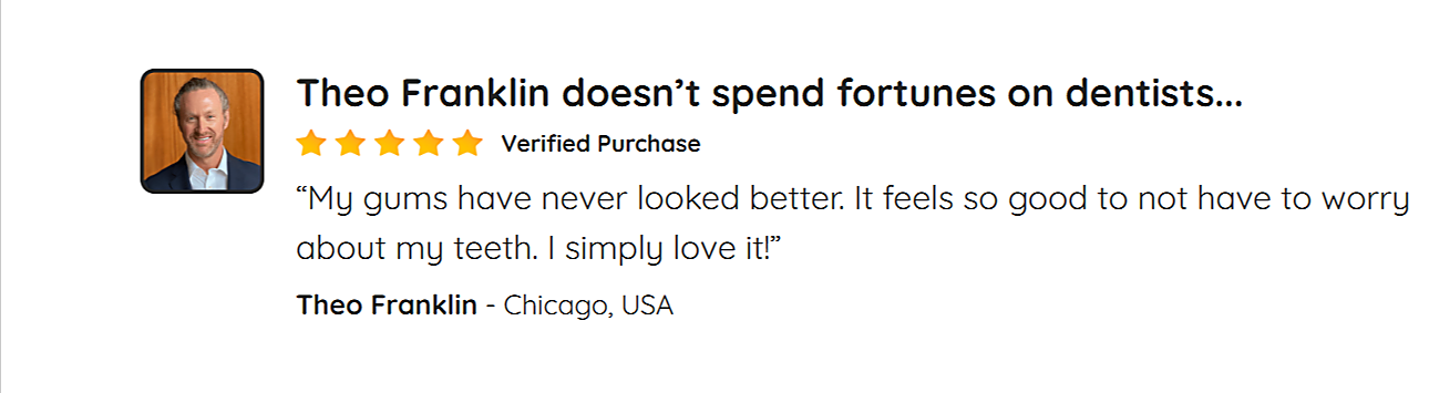 Customer review from Theo Franklin